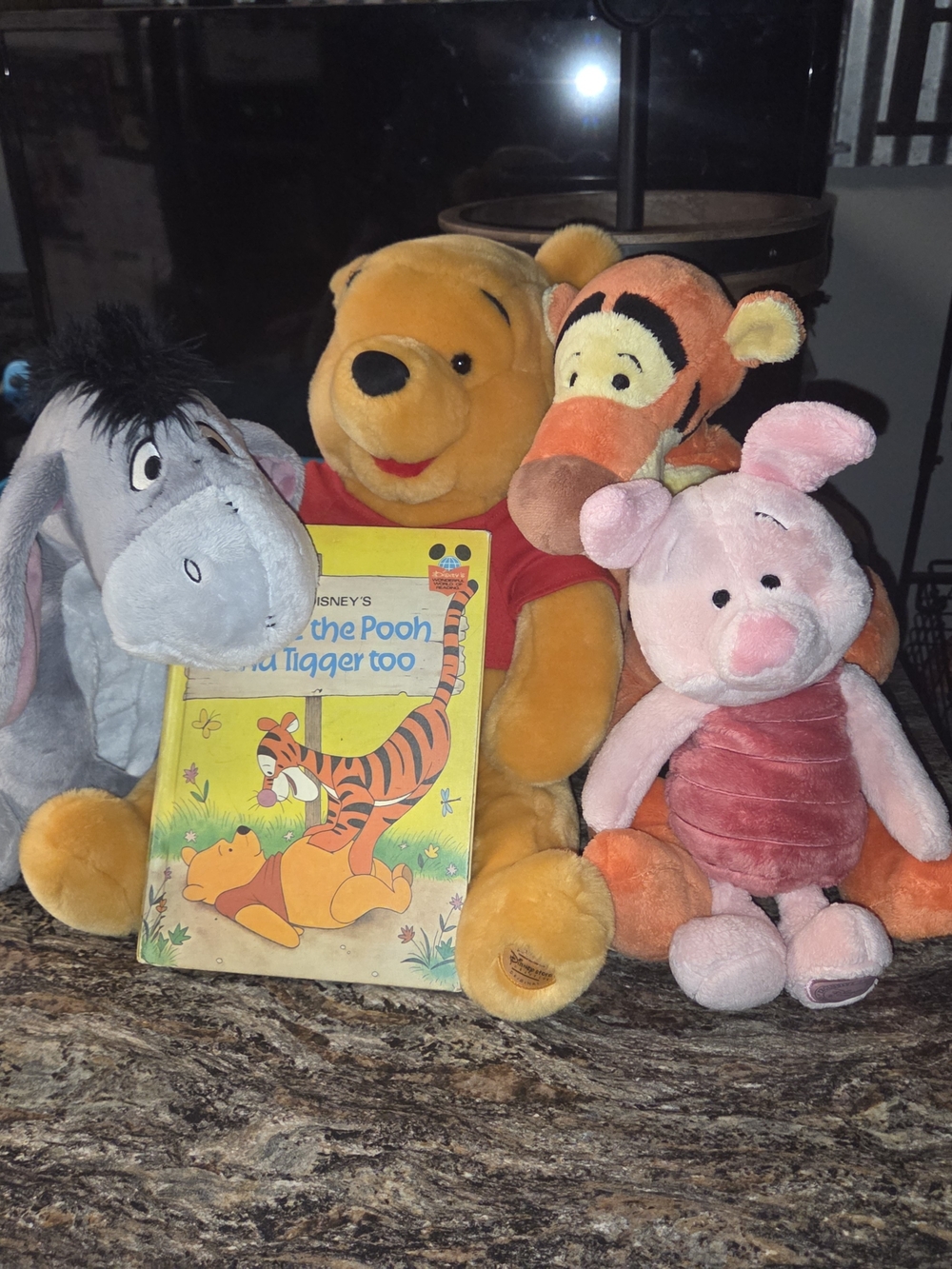 Disney Winnie the Pooh & Friends Plush Set - Yellow, Pink, Orange, Gray